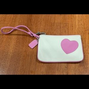 Coach Heart Wristlet